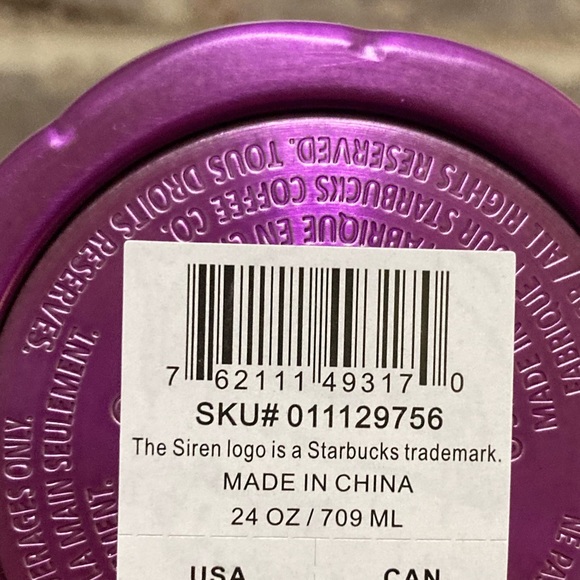 ✨Starbucks Spring Purple Puffy Stainless Steel 24oz Cup - Picture 6 of 6
